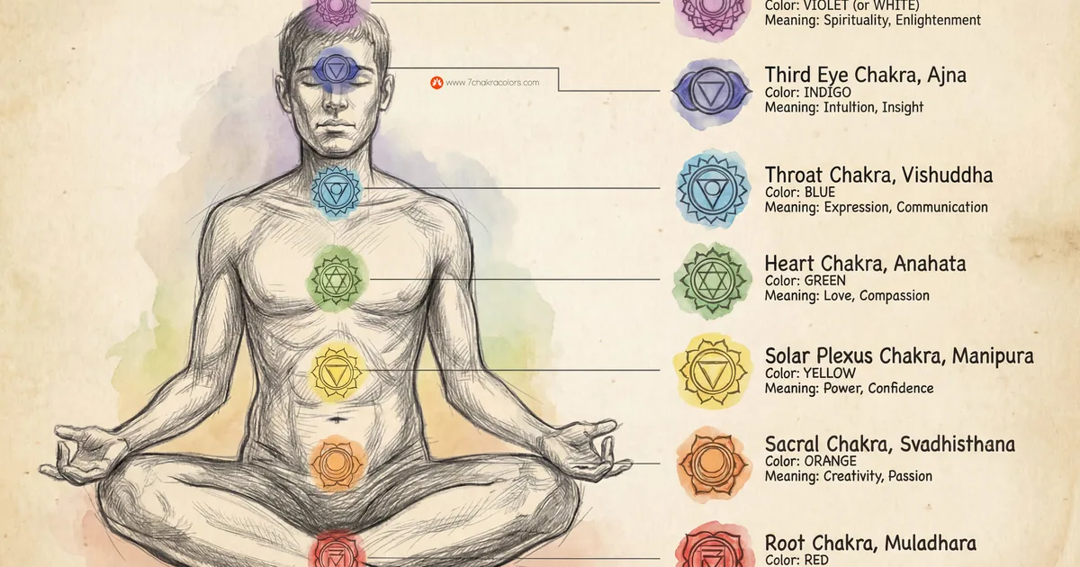 Chakras: A Map of 7 Centers in Simple Words