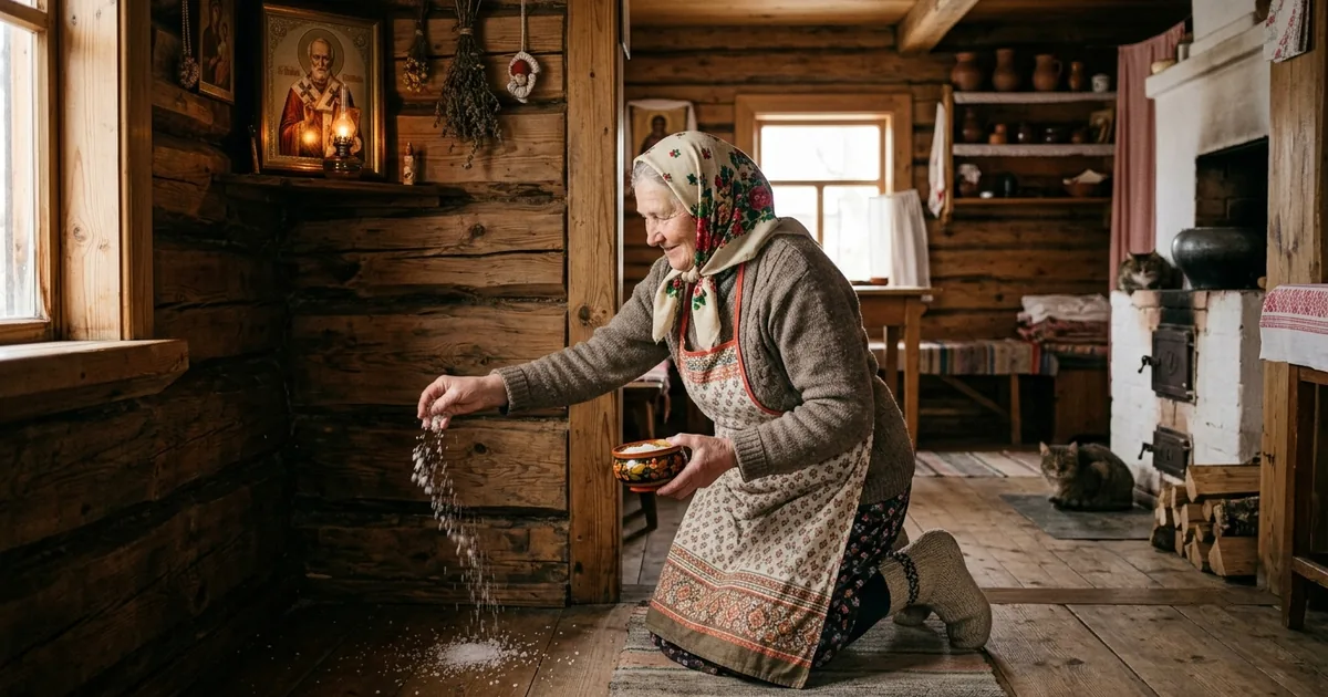 чистка дома солью